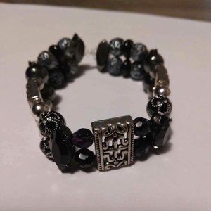 Black Tourmaline Cuff Bracelet